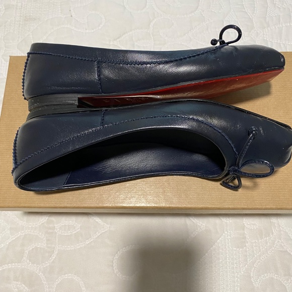 Christian Louboutin Mamadrague Navy Ballet Flats - Picture 9 of 11